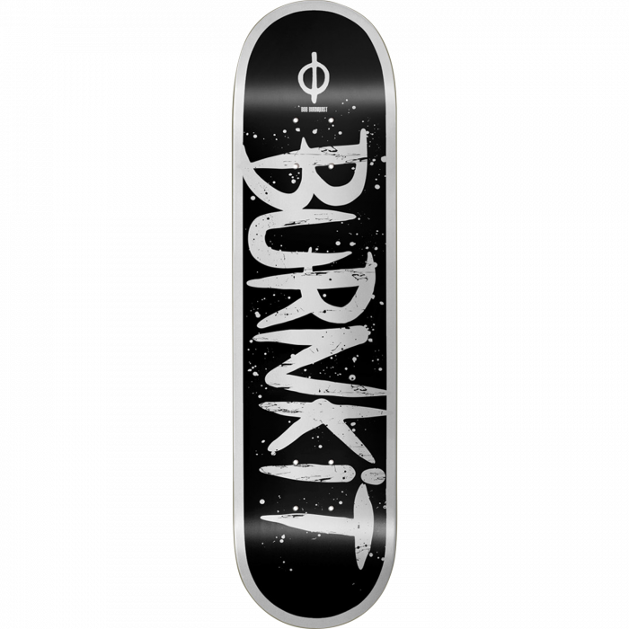 BURNKIT BOLD DECK-8.5 BLACK/WHITE