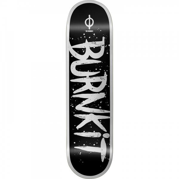 BURNKIT BOLD DECK-8.5 BLACK/WHITE