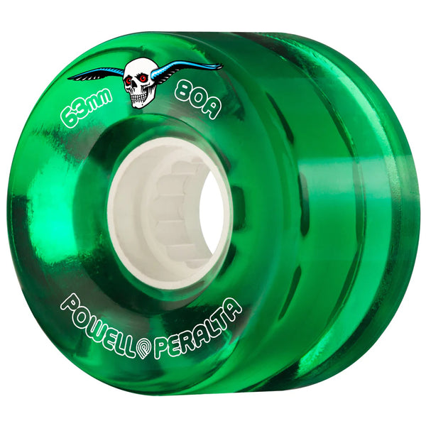 Powell Peralta Clear Cruiser Skateboard Wheels 55mm 80A 4pk