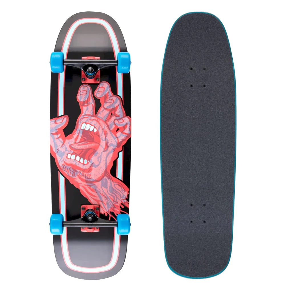 Decoder Hand 9.51in x 32.26in Shaped Cruzer Cruiser Skateboard Santa Cruz