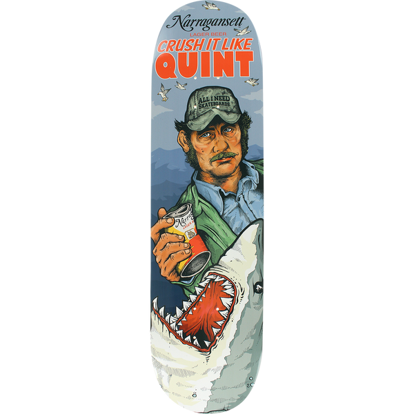 ALL I NEED X NARRAGANSETT BEER CRUSH IT SKATE DECK
