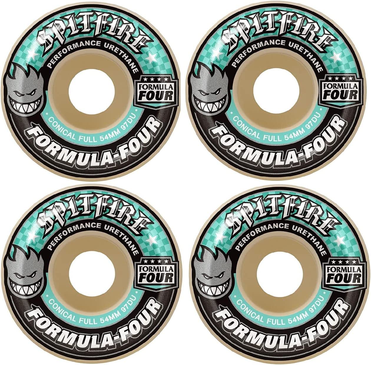SPITFIRE FORMULA FOUR CONICAL FULL SKATEBOARD WHEELS