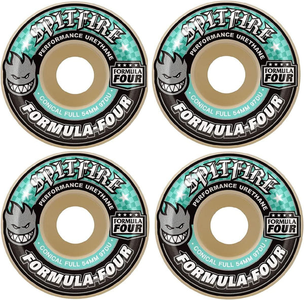 SPITFIRE FORMULA FOUR CONICAL FULL SKATEBOARD WHEELS