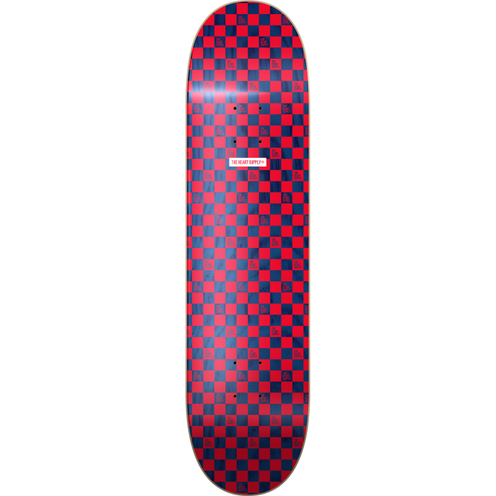 HS CHECKERS DECK-8.0 RED/NAVY