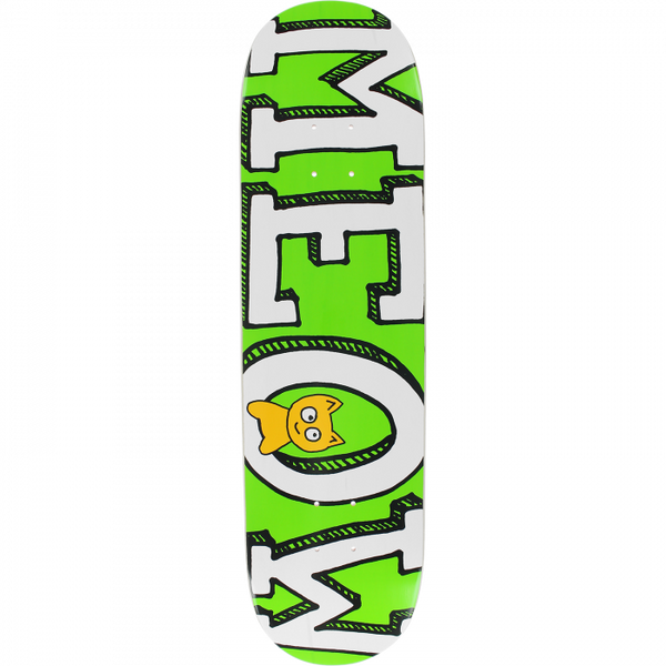 MEOW LOGO DECK-8.25 GREEN