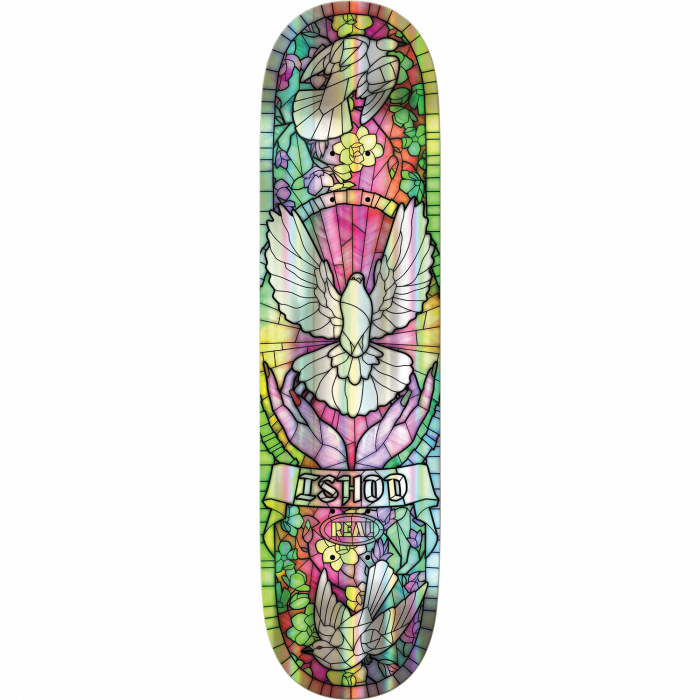 REAL WAIR HOLO CATHEDRAL DECK-8.5 RAINBOW FOIL TT