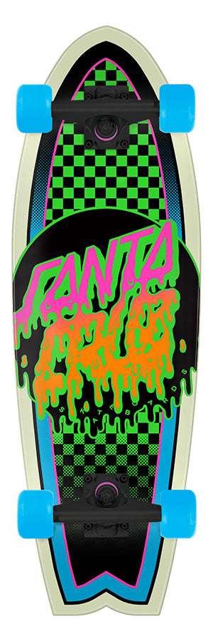 Rad Dot 8.8in x 27.7in Shark Cruiser Skateboard Santa Cruz