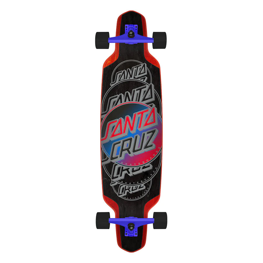 Contra Eclipse 9.50in x 37.52in Drop Down Cruiser Skateboard Santa Cruz
