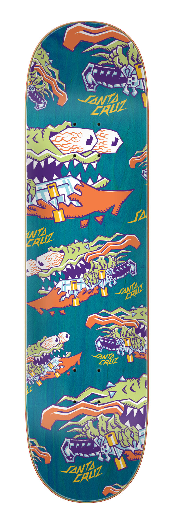 Meek Scratched Slasher 7 Ply Birch Skateboard Deck 8.00in x 31.60in Santa Cruz