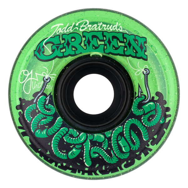 60mm Green Worms Super Juice Green 78a OJ Skateboard Wheels