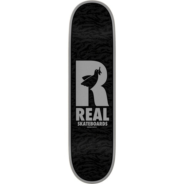 Real Skateboards Doves Redux Skateboard Deck Black and Silver