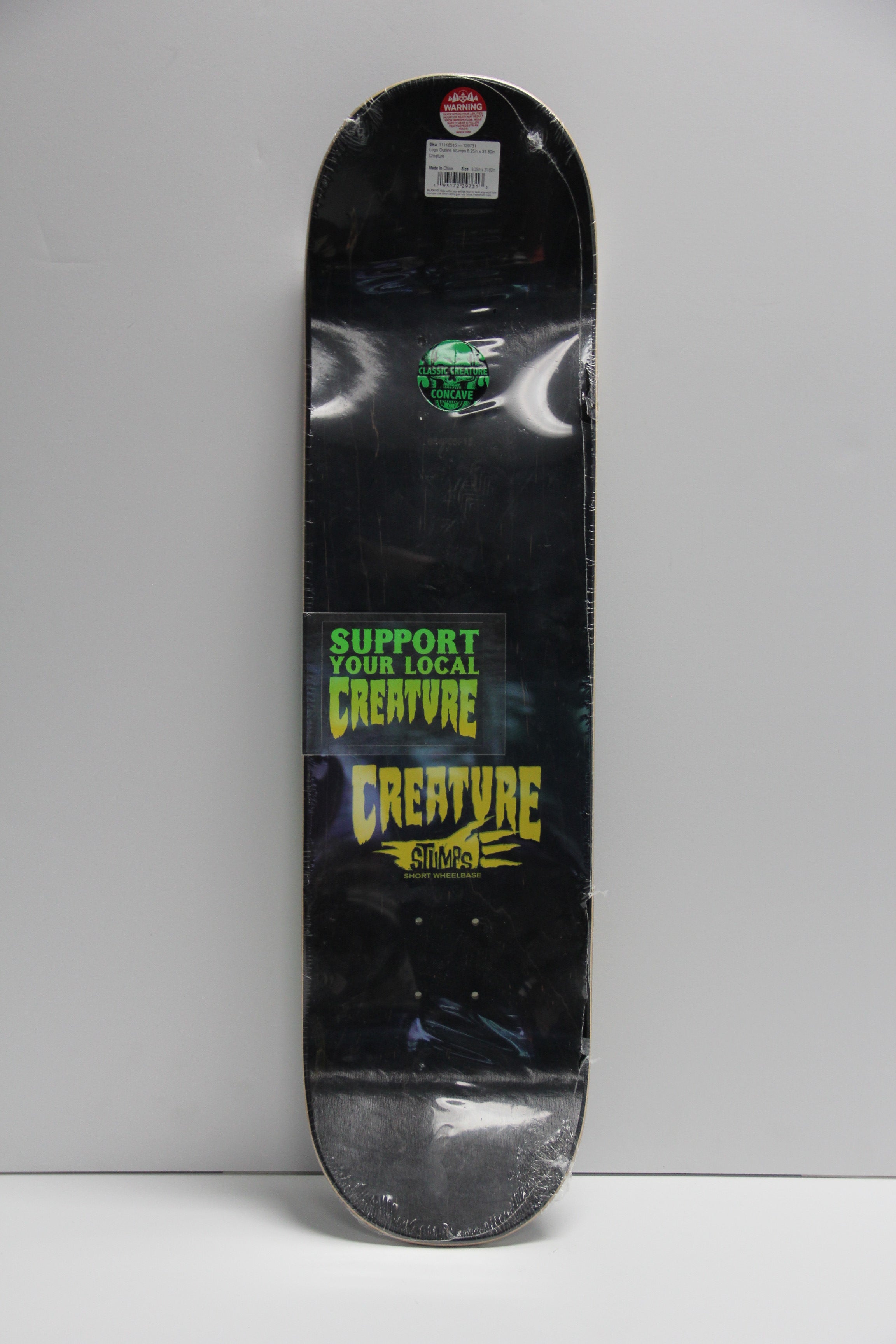 CREATURE Logo Outline Stumps Deck Yellow/Green - 8.25