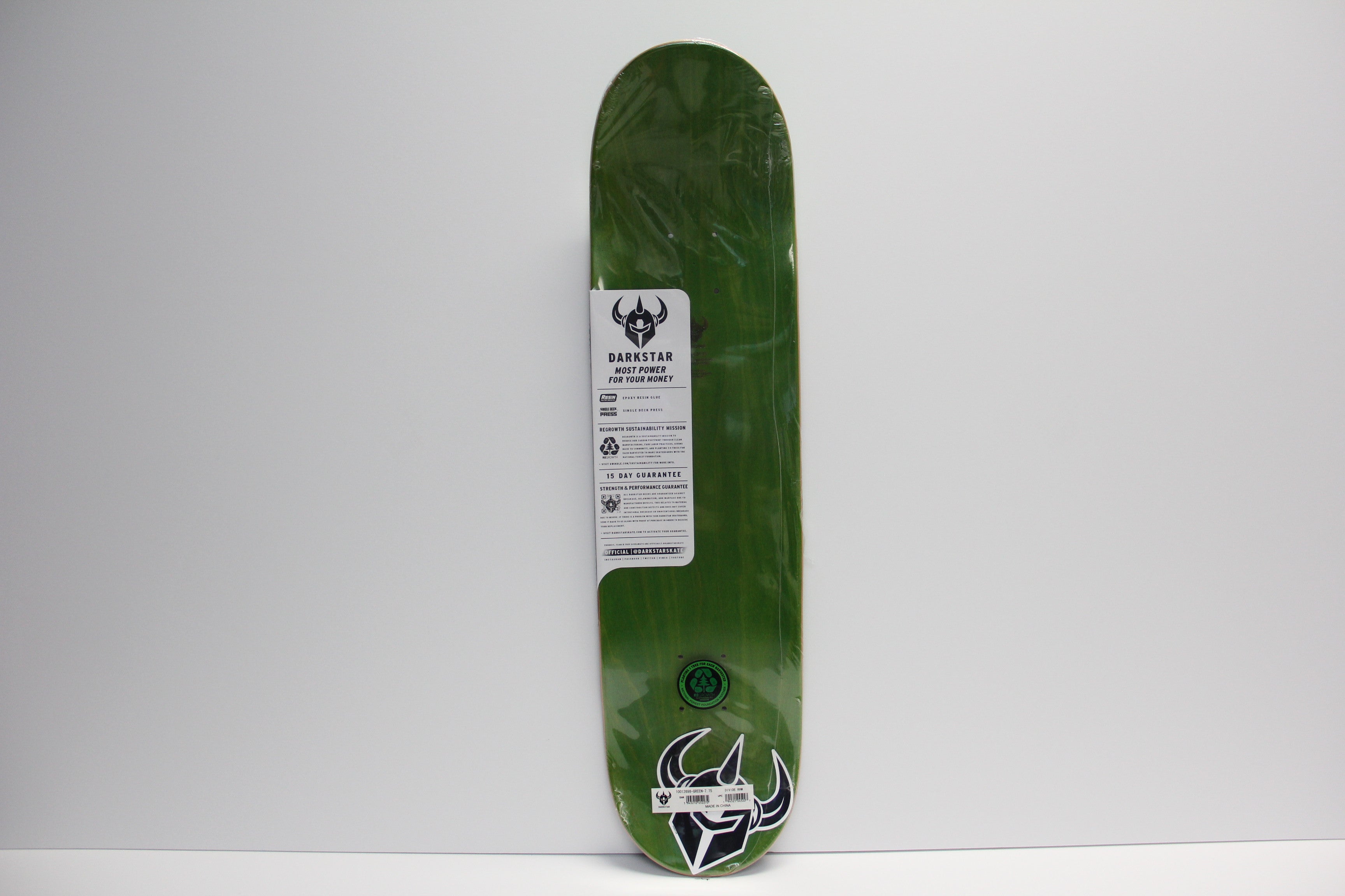 Darkstar Divide GREEN 7.75 Skateboard Deck